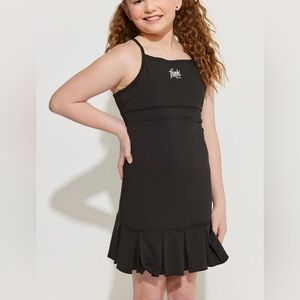 Hello Franki Pleated Racerback Tank Dress